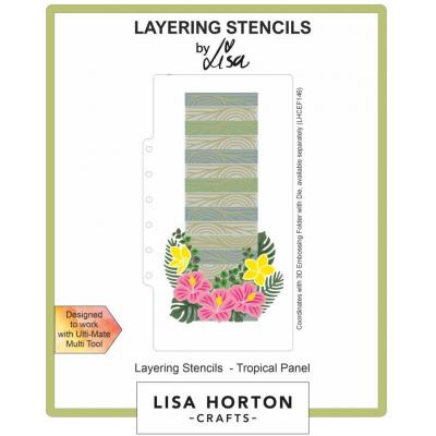 Lisa Horton Crafts Layering Stencils - Tropical Panel